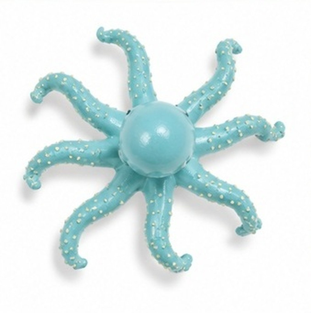 Aquarium Plant Octopus - Climbing Octopus Sculpture Resin Miniature Flexible