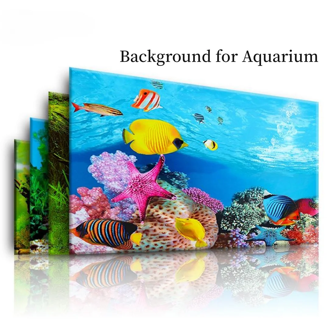 Aquarium Plant Ornament - Background Aquarium 3D Sticker Poster Decoration