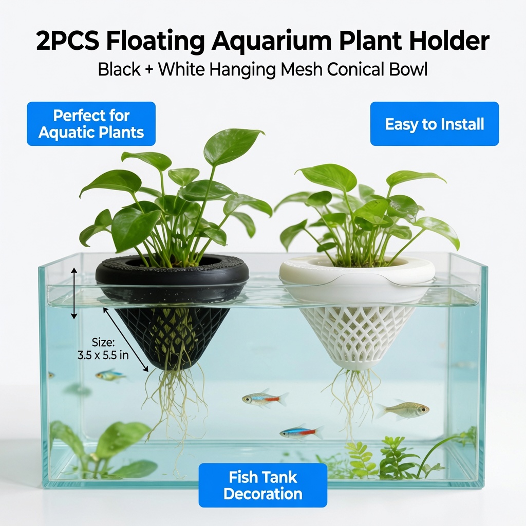 2PCS Floating Aquarium Plant H - Aquarium Plant Ornament 评论和价格