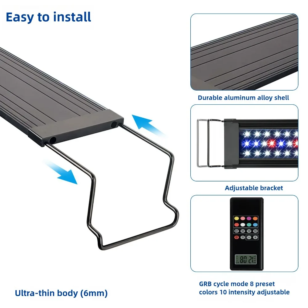 Programmable LED Aquarium Ligh - Planted Aquarium Algae Control 评论和价格