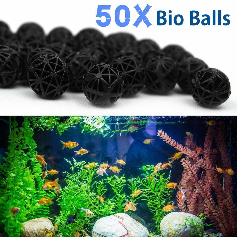 50Pcs 16mm Aquarium Bio Filter - Aquarium Plant Fertilizer 评论和价格