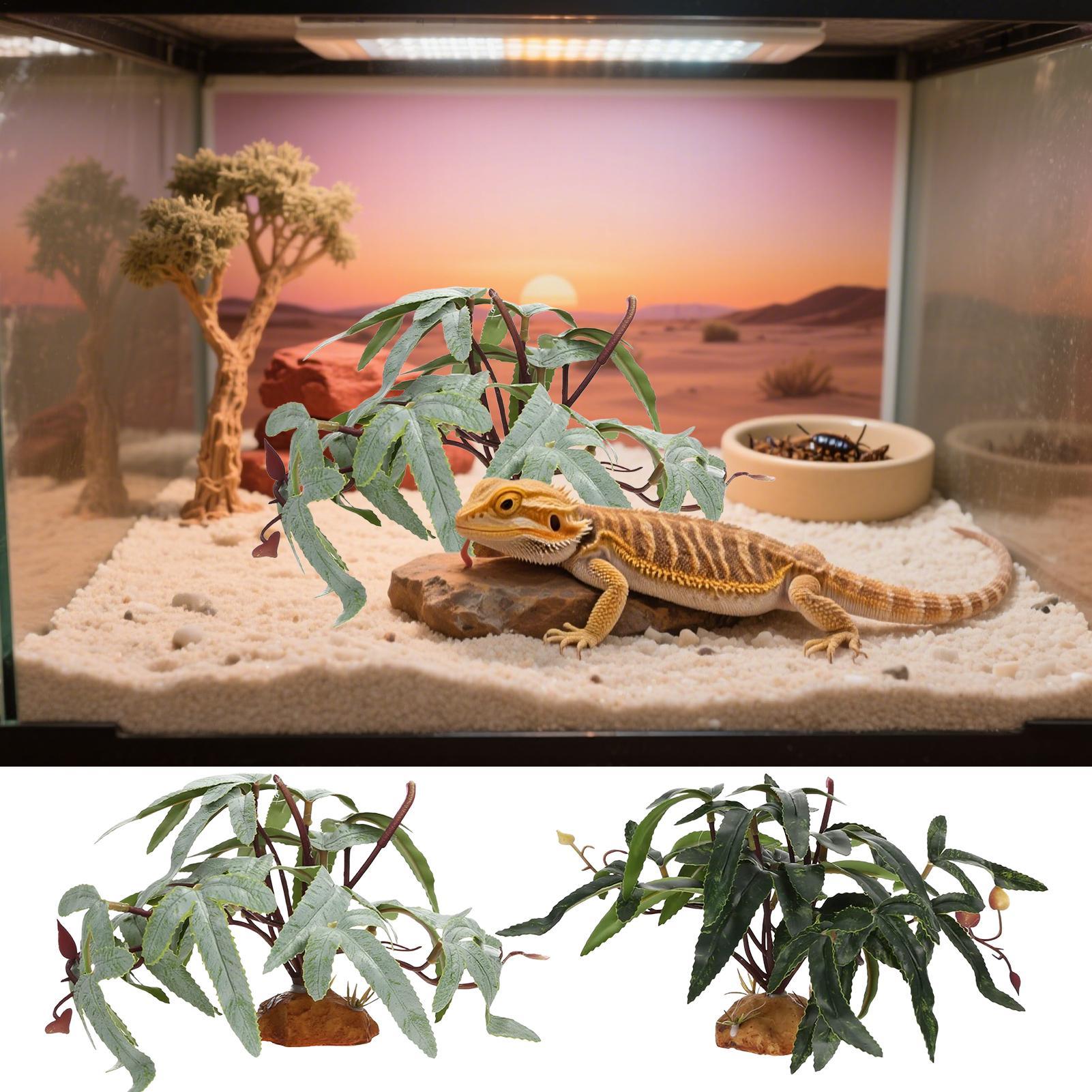 Fake Reptile Plants Snake Tank - Aquarium For Planted Tank 评论和价格