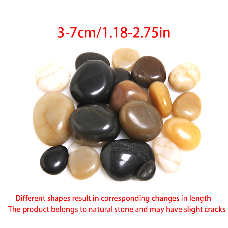 300-700g Smooth River Pebbles, - Aquarium For Planted Tank 评论和价格