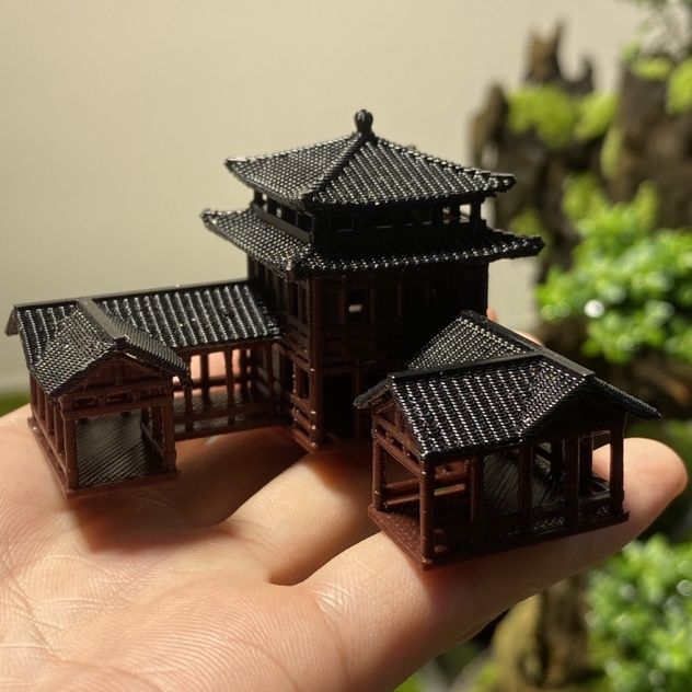 Plastics Chinese Style Ancient - Aquarium Plant Ornament 评论和价格