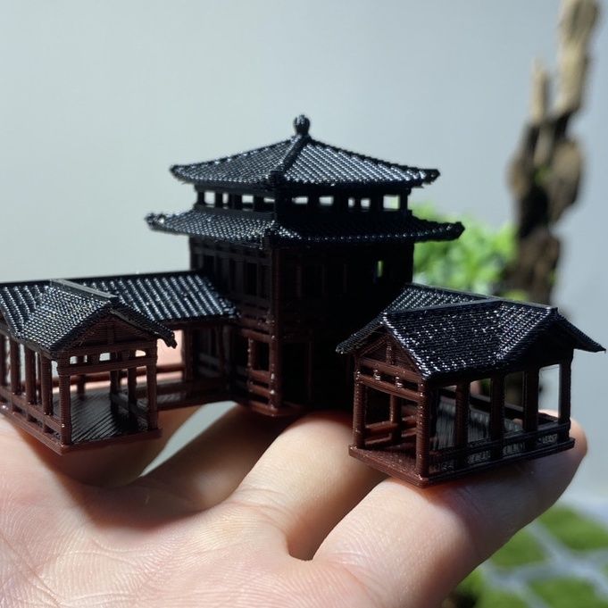 Plastics Chinese Style Ancient - Aquarium Plant Ornament 评论和价格
