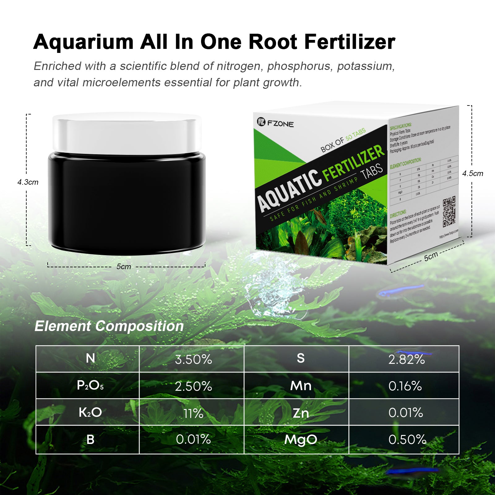 FZONE Root Tabs Freshwater Aqu - Aquarium Plant Fertilizer 评论和价格