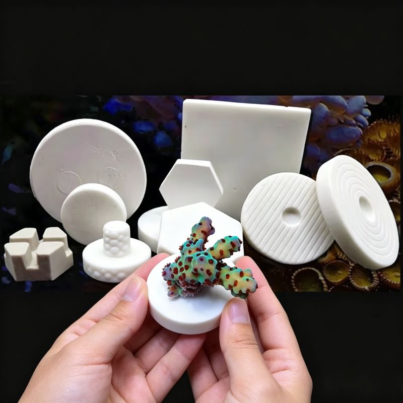 SPS Ceramic Coral Frag Plugs B - Aquarium Plant Ornament 评论和价格