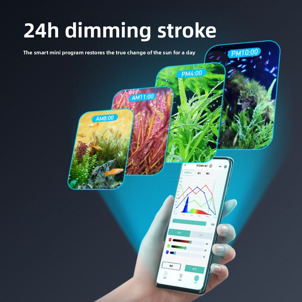 Smart Fish Tank RGB Aquatic Pl - Planted Aquarium Algae Control 评论和价格