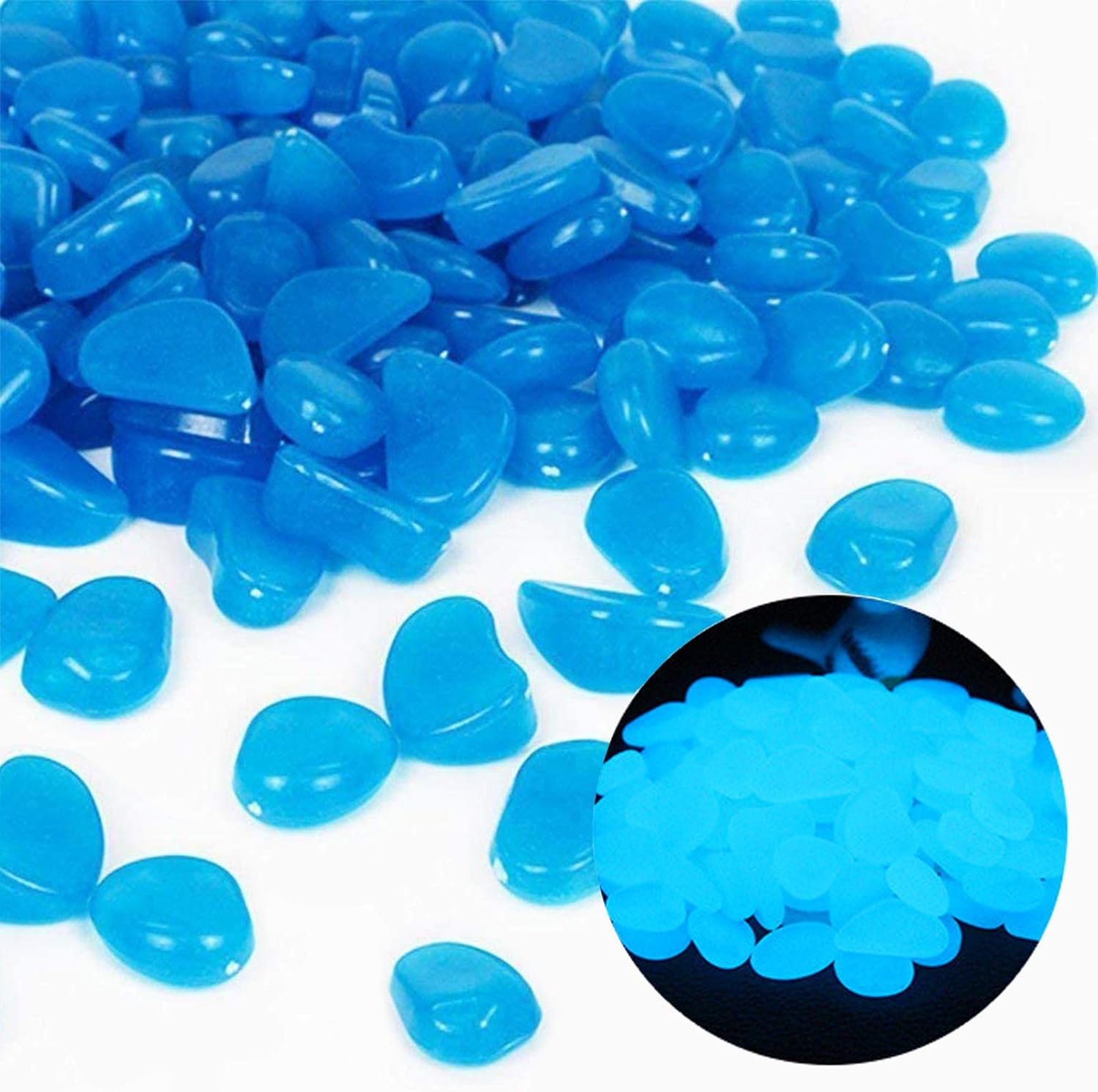 Fish Tank Rocks Glow Blue Pebb - Aquarium For Planted Tank 评论和价格