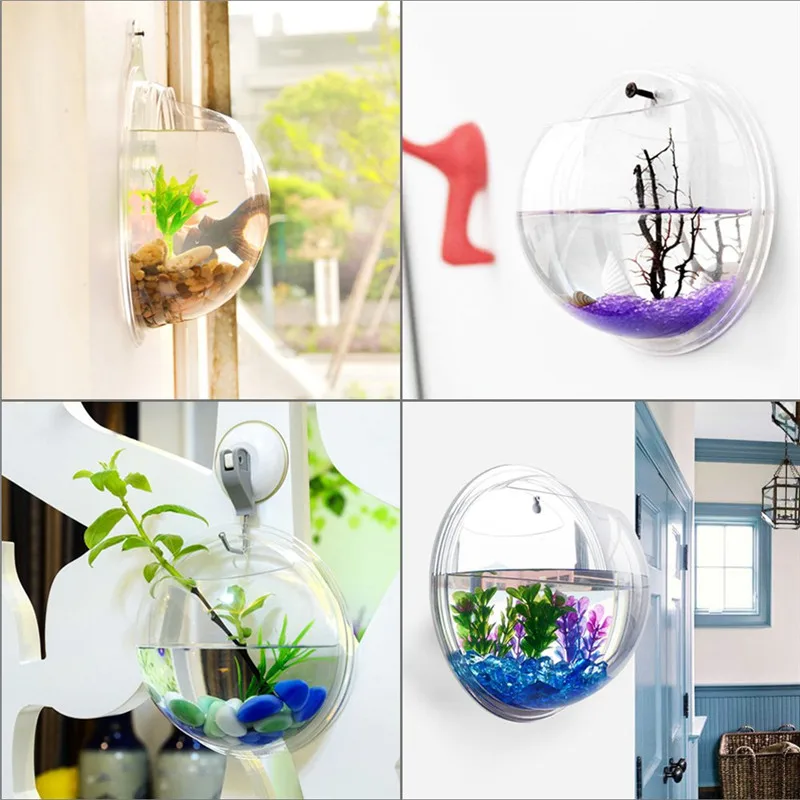 Transparent acrylic hanging wa - Aquarium Plant Ornament 评论和价格