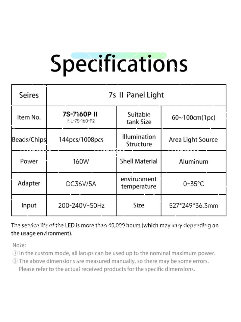 Aquarium LED Light 160W RGB Fu - Aquarium For Planted Tank 评论和价格